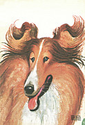 Lassie Drawing by Al Hirschfeld
