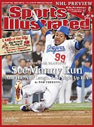 Los Angeles Dodgers Manny Ramirez, 2008 Nl Division Series Sports Illustrated Cover Photograph by Sports Illustrated