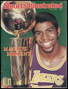 Los Angeles Lakers Earvin Magic Johnson, 1980 Nba Finals Sports Illustrated Cover Photograph by Sports Illustrated