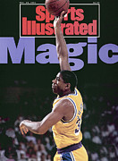 Los Angeles Lakers Magic Johnson, 1990 Nba Western Sports Illustrated Cover Photograph by Sports Illustrated