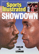 Marvelous Marvin Hagler And Sugar Ray Leonard, 1987 Wbc Sports Illustrated Cover Photograph by Sports Illustrated