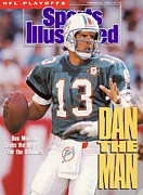 Miami Dolphins Qb Dan Marino, 1991 Afc Wild Card Playoffs Sports Illustrated Cover Photograph by Sports Illustrated