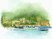 Monterosso Digital Art by Gina Harrison