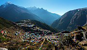 Morning Over Namche Bazaar Photograph by Owen Weber