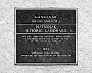 National Disgrace -- Plaque at Manzanar National Historic Landmark, California Photograph by Darin Volpe