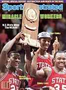 Nc State Dereck Whittenburg, Thurl Bailey, And Sidney Lowe Sports Illustrated Cover Photograph by Sports Illustrated