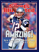 New England Patriots Qb Tom Brady, Super Bowl Xxxvi Sports Illustrated Cover Photograph by Sports Illustrated