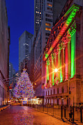 New York City Stock Exchange Wall Street NYSE Xmas II Photograph by Susan Candelario