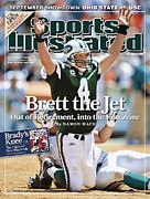 New York Jets Qb Brett Favre... Sports Illustrated Cover Photograph by Sports Illustrated
