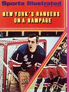 New York Rangers Goalie Ed Giacomin And Jean Ratelle Sports Illustrated Cover Photograph by Sports Illustrated