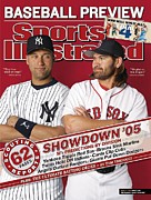 New York Yankees Derek Jeter And Boston Red Sox Johnny Damon Sports Illustrated Cover Photograph by Sports Illustrated