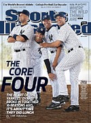 New York Yankees Derek Jeter, Jorge Posada, Mariano Rivera Sports Illustrated Cover Photograph by Sports Illustrated