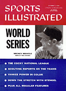 New York Yankees Mickey Mantle, 1956 World Series Preview Sports Illustrated Cover Photograph by Sports Illustrated
