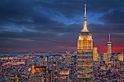 NYC Icons during Golden Hour Photograph by Susan Candelario