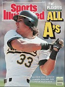 Oakland Athletics Jose Canseco, 1988 Al Championship Series Sports Illustrated Cover Photograph by Sports Illustrated