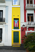 Old San Juan - The Narrow House Patriot- Richard Reeve Photograph by Richard Reeve
