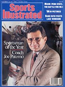 Penn State Coach Joe Paterno, 1986 Sportsman Of The Year Sports Illustrated Cover Photograph by Sports Illustrated