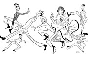 Ray Bolger In Wheres Charley Drawing by Al Hirschfeld