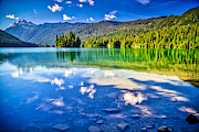 Reflections in Packwood Lake Photograph by Bruce Block