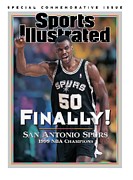 San Antonio Spurs David Robinson, 1999 Nba Western Sports Illustrated Cover Photograph by Sports Illustrated