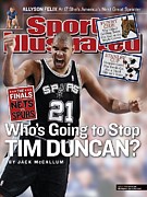 San Antonio Spurs Tim Duncan, 2003 Nba Western Conference Sports Illustrated Cover Photograph by Sports Illustrated