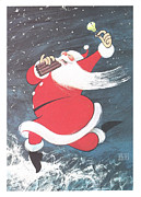 Santa Claus Drawing by Al Hirschfeld