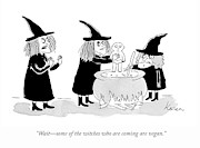 Some Witches Are Vegan Drawing by Karen Sneider