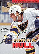 St. Louis Blues Brett Hull... Sports Illustrated Cover Photograph by Sports Illustrated