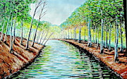 Still Waters Painting by Evans Yegon