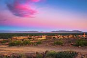 Sunset above a moroccan village with Atlas mountains in the background Photograph by Miroslav Liska