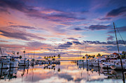 Sunset at the Marina Photograph by Joe Leone