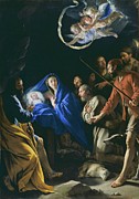 The Adoration Of The Shepherds Painting by Philippe De Champaigne