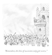 The Line of Succession Drawing by Paul Noth