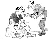 The Odd Couple Drawing by Al Hirschfeld