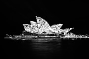 The Opera House In Black Photograph by Monamifoto