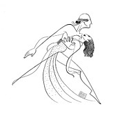 The Show Drawing by Al Hirschfeld