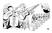 The Sound Of Music Drawing by Al Hirschfeld