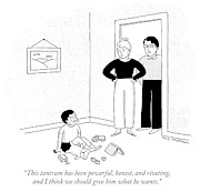 This tantrum has been powerful Drawing by Elisabeth McNair