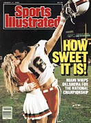University Of Miami Dennis Keller, 1988 Orange Bowl Sports Illustrated Cover Photograph by Sports Illustrated