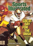 University Of Notre Dame Qb Tony Rice Sports Illustrated Cover Photograph by Sports Illustrated