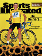 Us Postal Service Lance Armstrong, 2001 Tour De France Sports Illustrated Cover Photograph by Sports Illustrated
