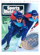 Usa Dan Jansen And Bonnie Blair, 1994 Winter Olympics Sports Illustrated Cover Photograph by Sports Illustrated