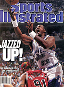 Utah Jazz Karl Malone, 1997 Nba Finals Sports Illustrated Cover Photograph by Sports Illustrated