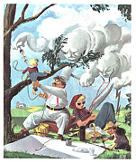 Weather Drawing by Al Hirschfeld