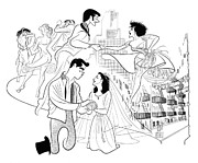 West Side Story Drawing by Al Hirschfeld