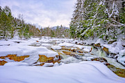 Winter On The Swift River. Photograph by Jeff Sinon