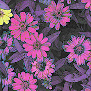 Yellow Peeking At Violet Photograph by Rod Whyte