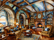 A Reader's Room #1 Digital Art by Eris And AI