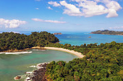 Aerial view of a beach in the Manuel Antonio National Park, Costa Rica #1 Photograph by Miroslav Liska
