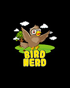Bird Nerd Birding #1 Digital Art by Flippin Sweet Gear